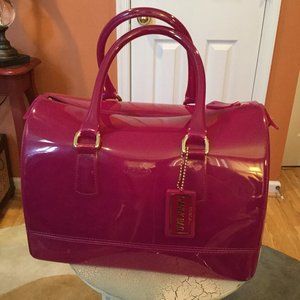 FURLA LARGE CANDY BAG - FUSHIA - LIKE NEW!